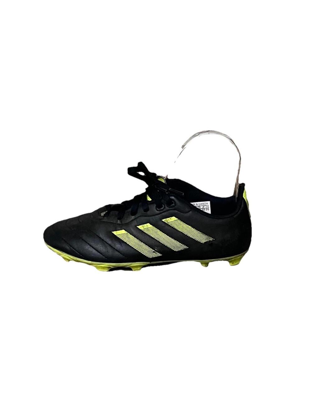 Adidas Youth Soccer Cleats Size 3.5 Black Neon FG Firm Ground Unisex Football
